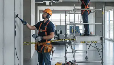 Plumber using leak detection equipment for Spokane, WA homes