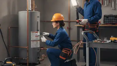 Spokane, WA plumber repairing a home pipe for fast plumbing repair service