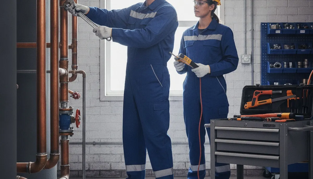 Spokane, WA plumber repairing a leaky pipe for home plumbing repair service