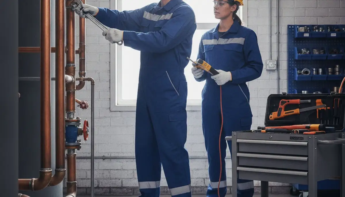 Spokane, WA plumber repairing a leaky pipe for home plumbing repair service