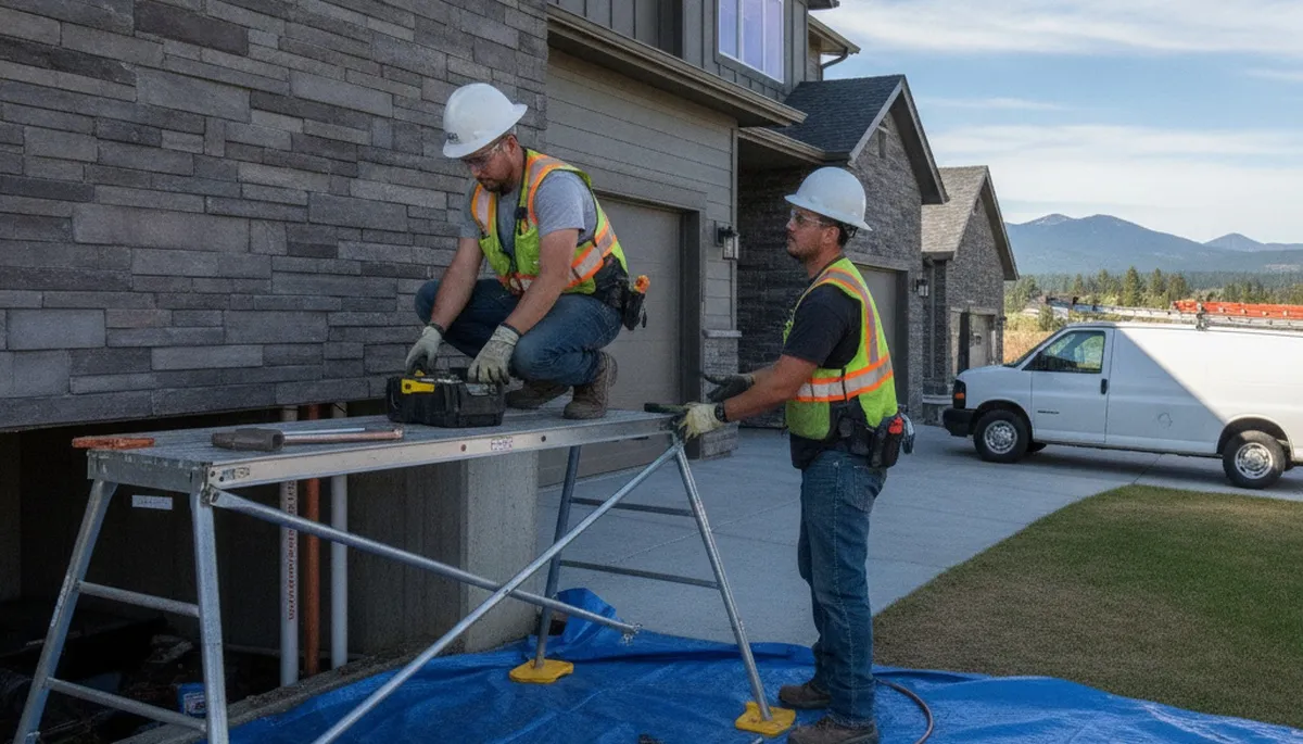 Plumber repairing a pipe in Spokane, WA, for reliable plumbing repair service