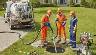 Septic tank cleaning service in Spokane, WA for home plumbing maintenance