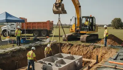 Septic tank installation for Spokane, WA home by On Call Plumbers