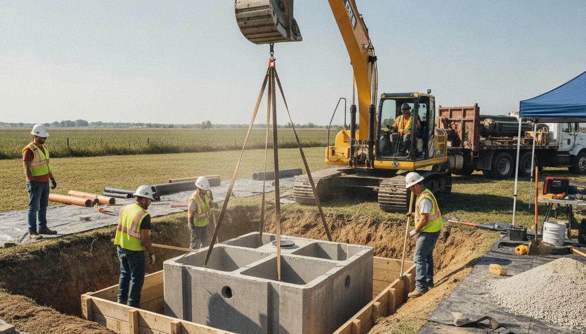 Septic tank installation for Spokane, WA home by On Call Plumbers