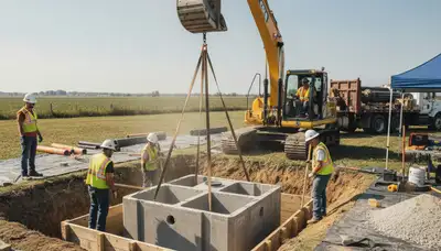 Septic tank installation for Spokane, WA home by On Call Plumbers