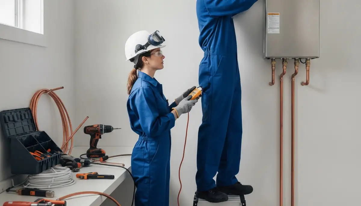 Tankless water heater service by Spokane, WA plumbers for repair and installation